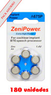 PACKS AHORRO - Pilas Implante Coclear Zenipower